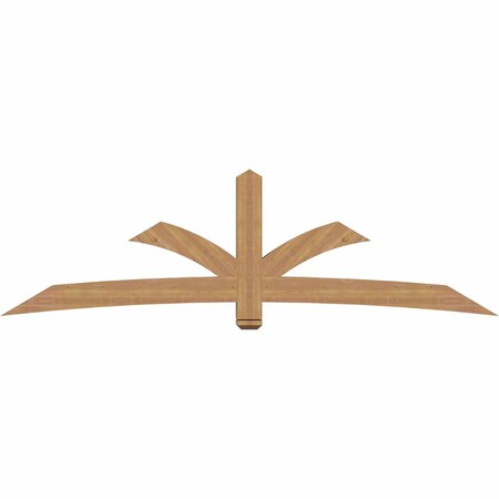 Ekena Millwork Davenport Timber Gable Bracket, Western Red Cedar, 108"W x 31 1/2"H x 5 1/2"D x 5 1/2"F, 7/12 Pitch GBW108X31X0606DAV00SWR